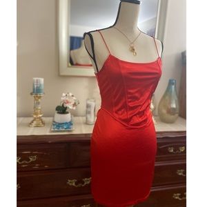 💕❤️ BEAUTIFUL H&M bodycon Red Dress💕❤️